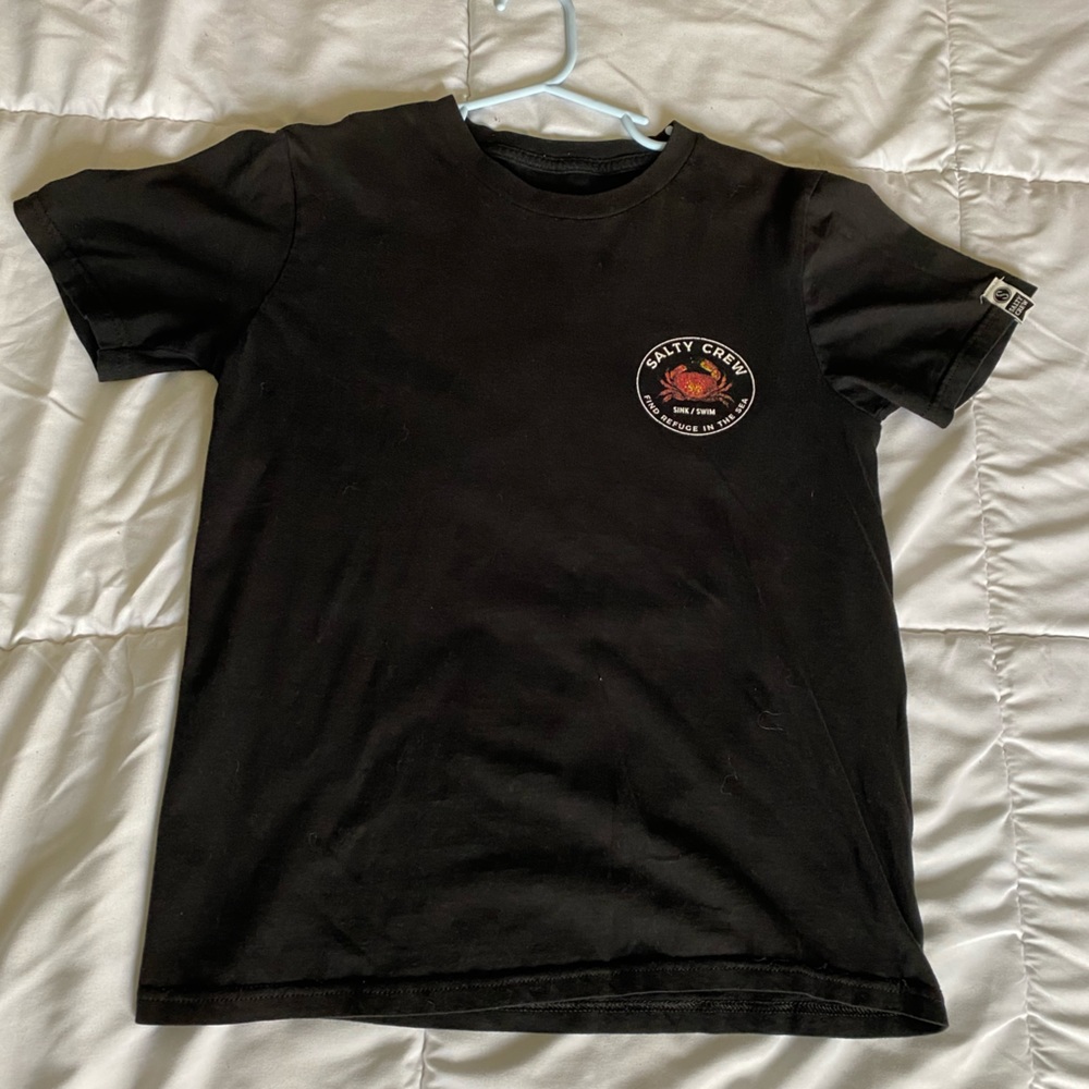 Boys M black Salty Crew T-shirt